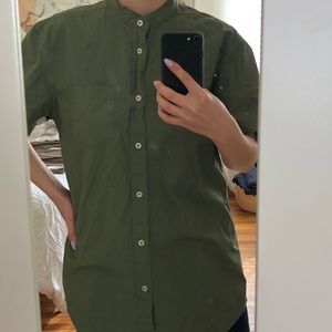 Green Button up